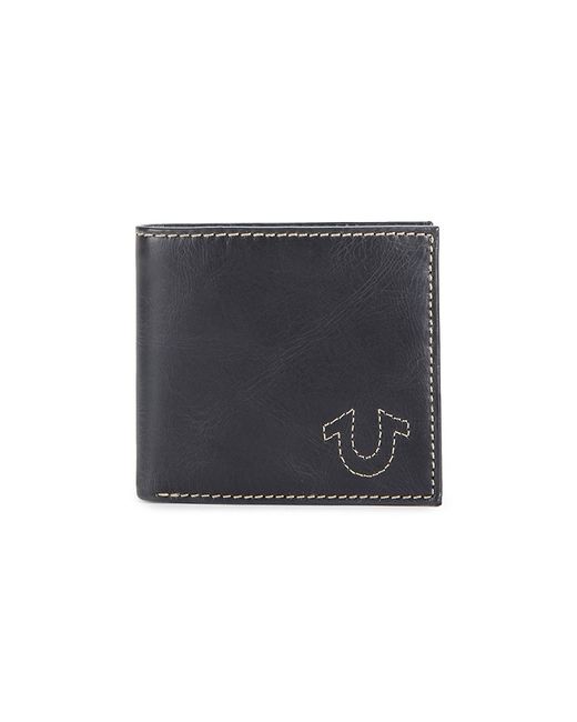 True Religion Topstitched Leather Wallet