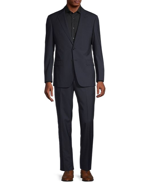 Armani Collezioni Regular-Fit Striped Virgin Wool-Blend Suit 52 42 R