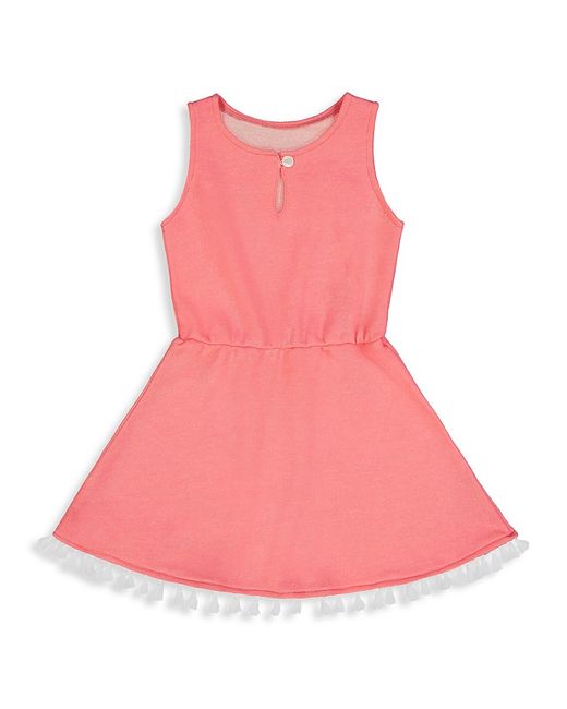 Andy & Evan Little Girls Space-Dyed Tassel Cotton-Blend Dress