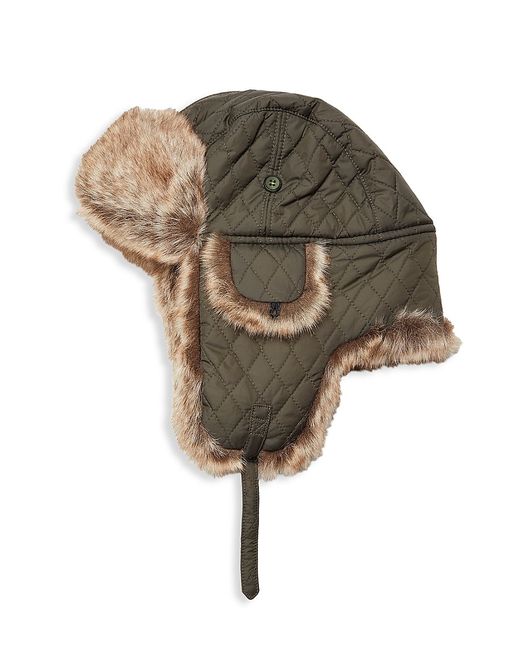 Surell Faux Fur-Trim Trapper Hat