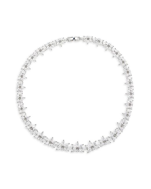 Eye Candy LA The Luxe Collection Mary Cubic Zirconia Crystal Leaf Choker Necklace