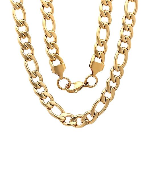 Anthony Jacobs 18K Goldplated Stainless Steel Figaro Link Necklace
