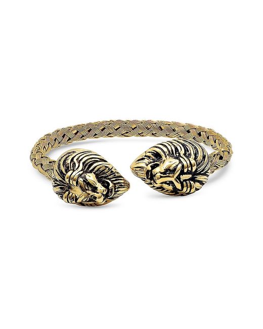 Anthony Jacobs 18K Goldplated Stainless Steel Lion Cuff Bracelet