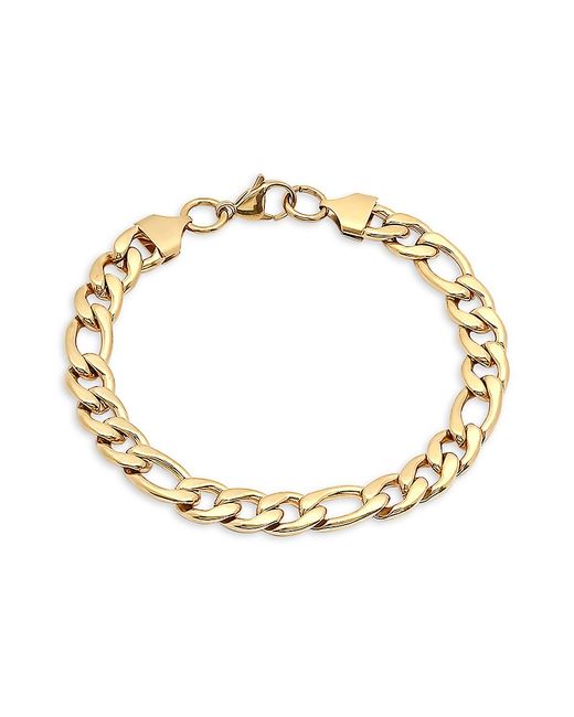 Anthony Jacobs 18K Goldplated Stainless Steel Figaro Link Bracelet