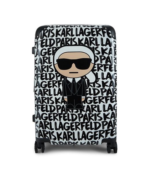 Karl Lagerfeld 24 Logo Spinner Suitcase