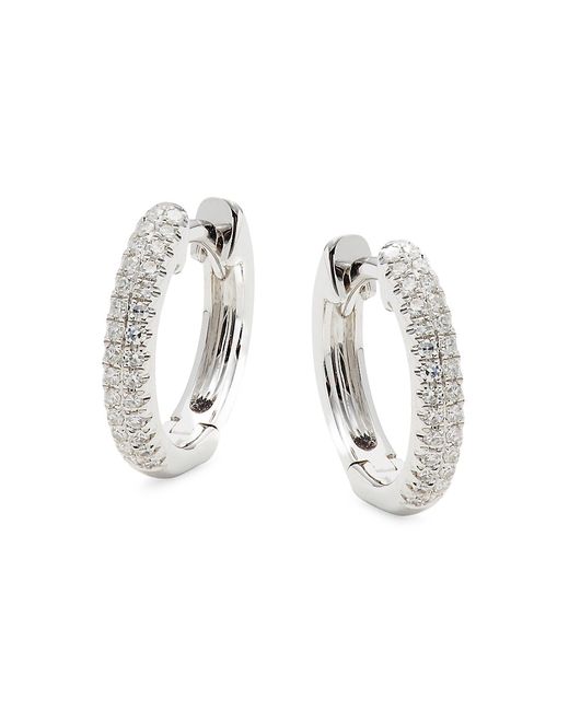 Saks Fifth Avenue 14K Diamond Hoop Earrings