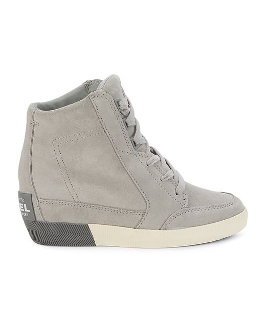 Sorel Out N About Suede Hidden Wedge High-Top Sneakers