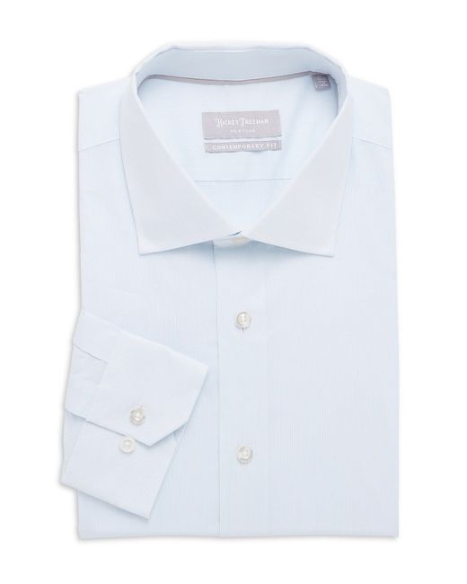 Hickey Freeman Contemporary-Fit Silver Label Dress Shirt