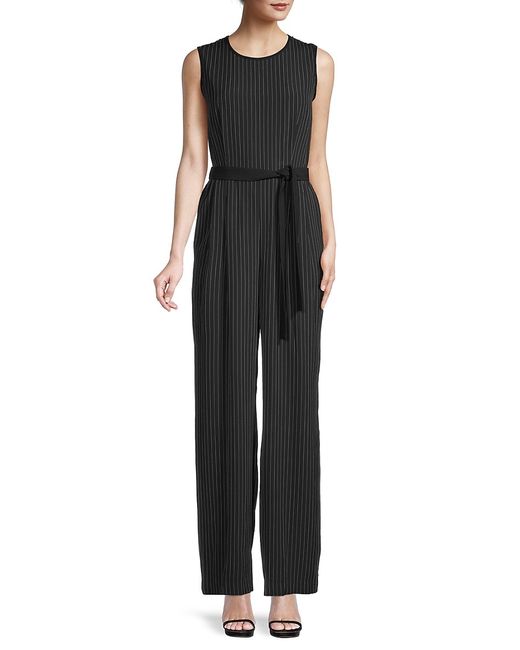 Dkny Striped Tie-Front Jumpsuit