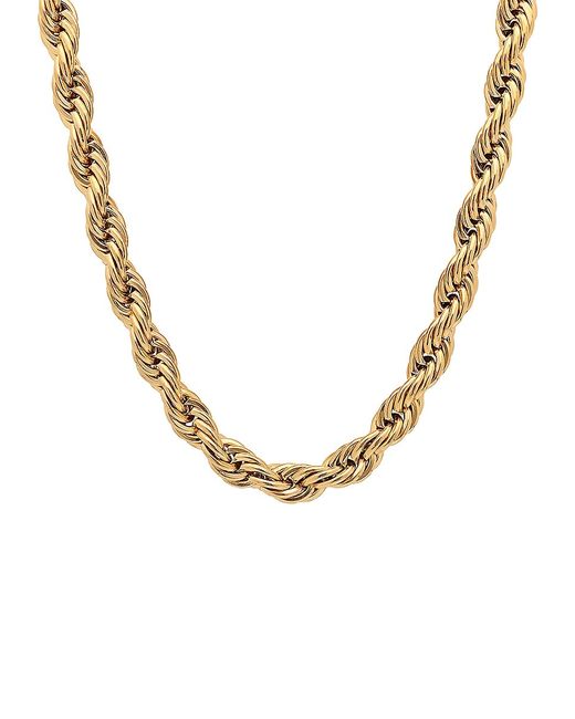 Anthony Jacobs 18K Goldplated Stainless Steel Rope Chain Necklace