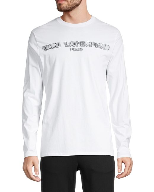 Karl Lagerfeld Logo Long-Sleeve T-Shirt