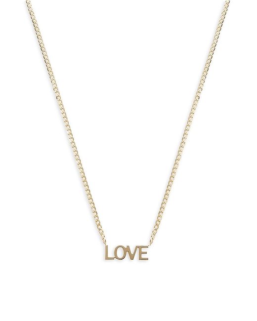 Saks Fifth Avenue Made in Italy 14K Love Necklace