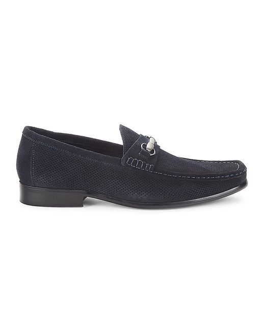 Saks Fifth Avenue Dominic Perforated-Suede Mocassin Loafers