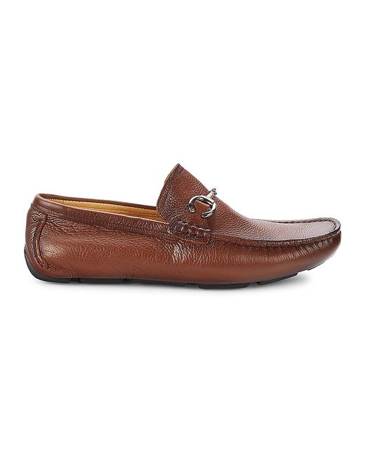 Saks Fifth Avenue Pebbled Leather Bit Driving Loafers