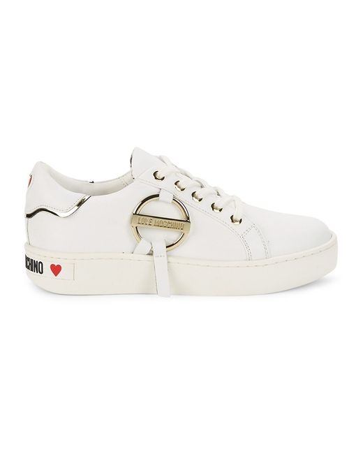 Love Moschino Logo Leather Sneakers 38 8