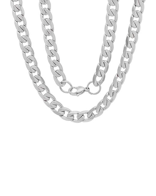 Anthony Jacobs Cuban-Link Stainless Steel Chain