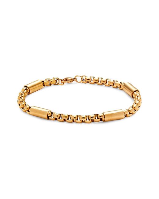 Anthony Jacobs 18K Goldplated Stainless Steel Box Chain Bracelet