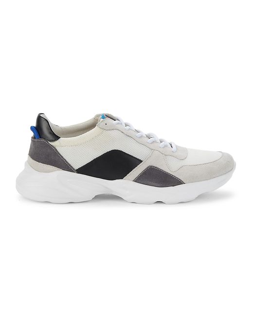 French Connection Imani Leather-Trim Trainers