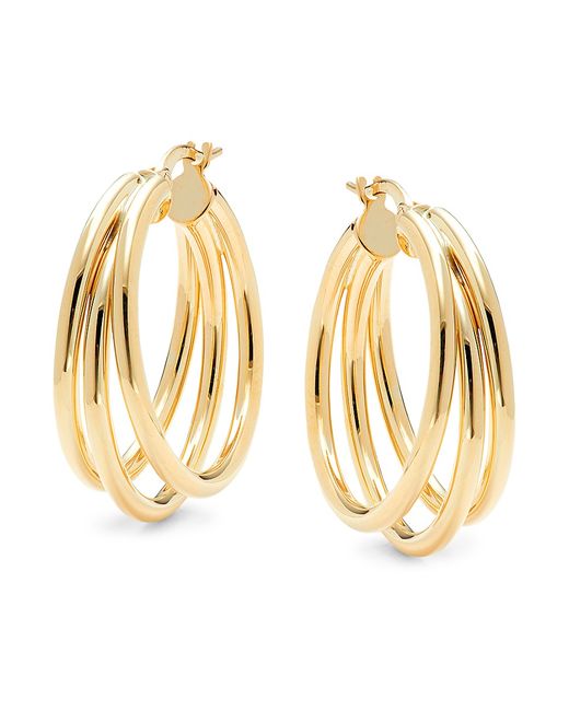 Saks Fifth Avenue Made in Italy 14K Triple Hoop Earrings