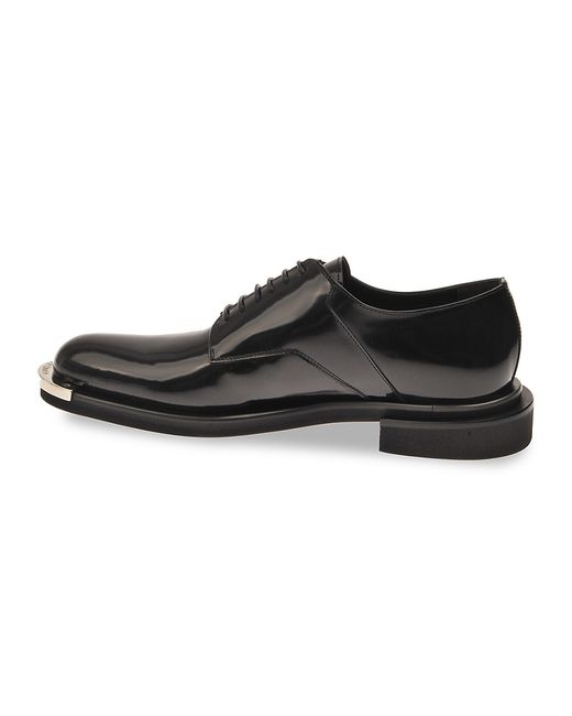 Les Hommes Plated Toe Patent Leather Derbys