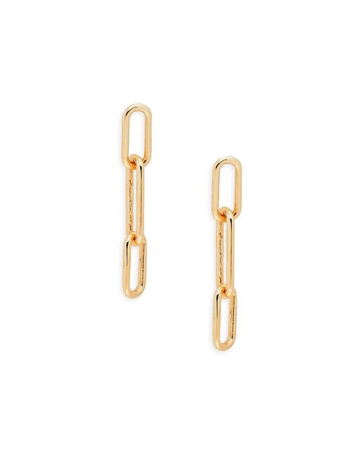 Saks Fifth Avenue 14K Paperclip Chain Drop Earrings