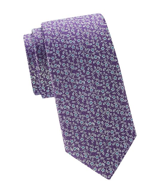 Eton Floral Silk-Jacquard Tie
