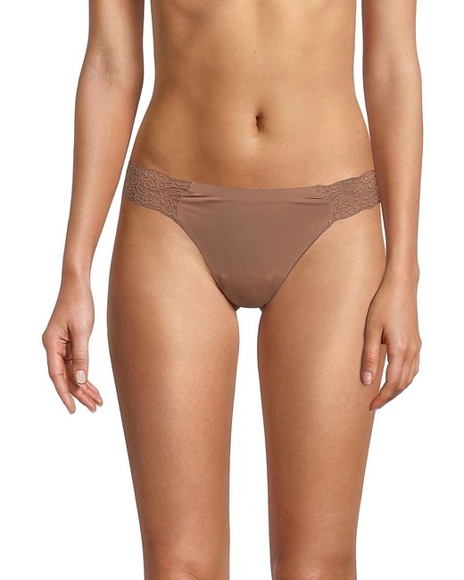 Ava & Aiden Stretch Lace Trimmed Thongs