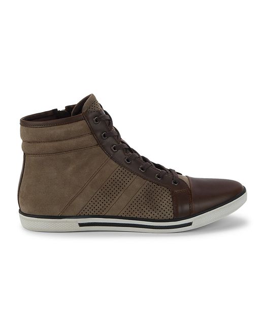 Kenneth Cole Caden Suede Leather High-Top Sneakers