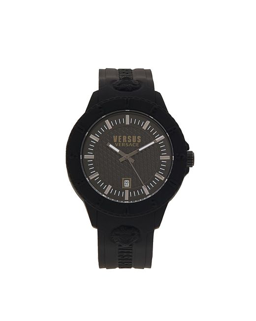 Versus 43MM Stainless Steel Silicone-Strap Watch