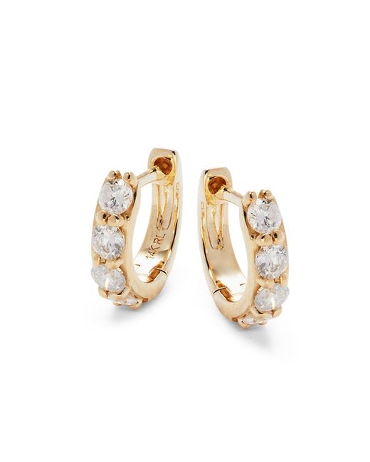 Saks Fifth Avenue 14K 0.20 TCW Diamond Hoop Earrings
