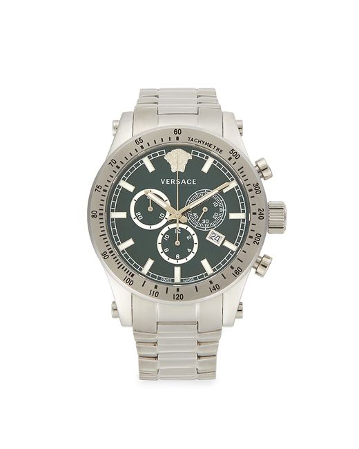 Versace 44MM Stainless Steel Chronograph Watch