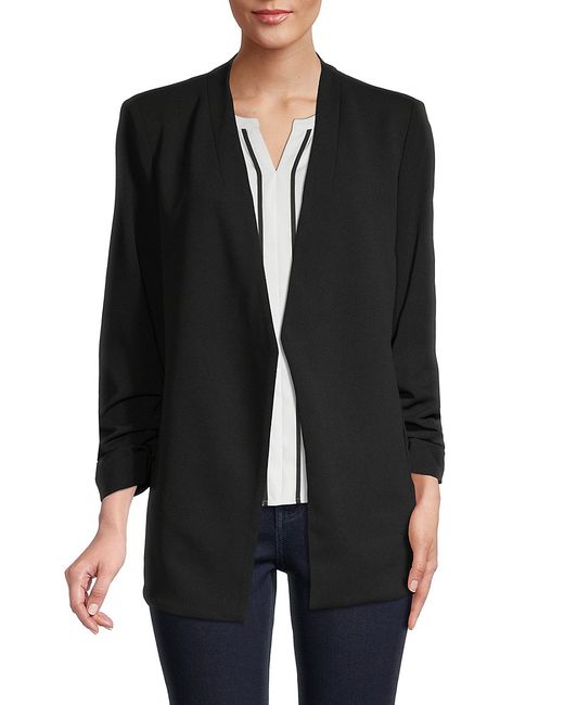 Philosophy Ruched-Sleeve Collarless Jacket