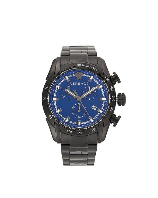 Versace 44MM Stainless Steel Chronograph Bracelet Watch