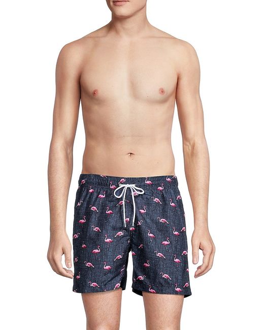Trunks Surf & Swim Co. Sano Flamingo-Print Swim Shorts