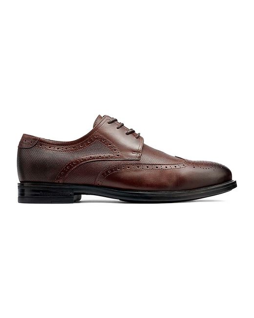Karl Lagerfeld Perforated Wing-Tip Leather Brogues