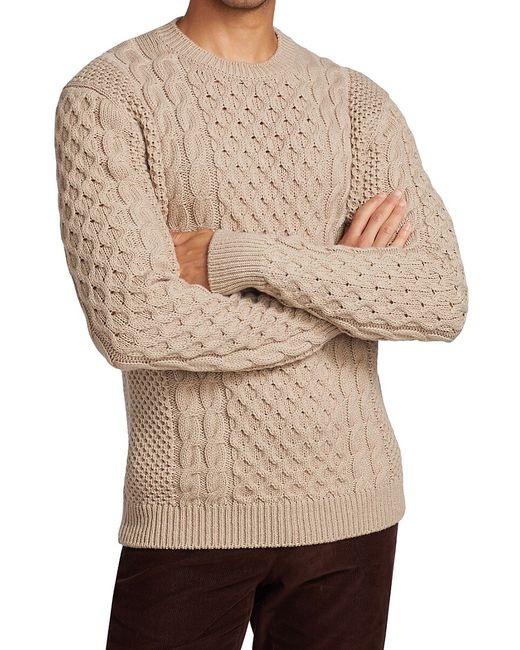 Saks Fifth Avenue COLLECTION Fisherman Cable-Knit Sweater