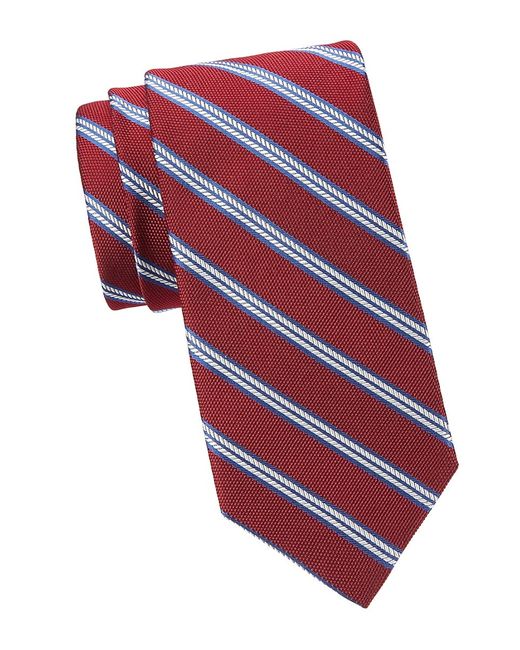 Brooks Brothers Dobby Herring Stripe Silk Tie