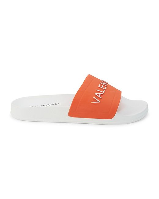 Valentino Bags by Mario Valentino Logo Rubber Slides Sandals