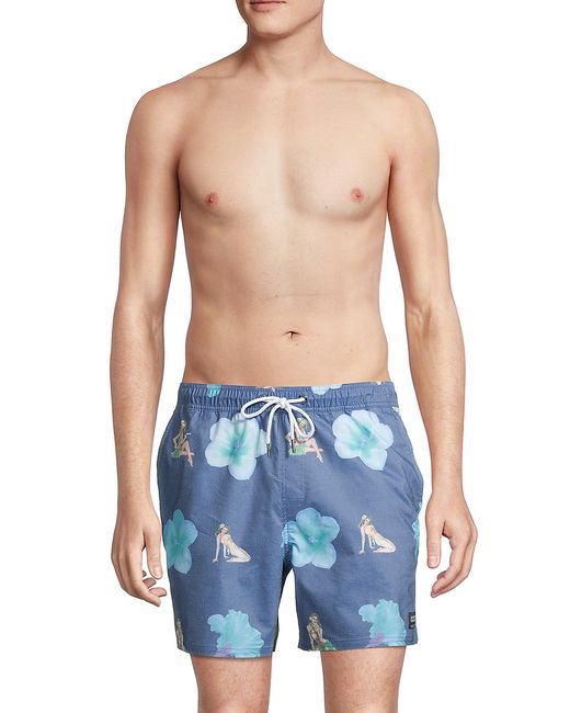 Ezekiel Dash Floral-Pattern Swim Shorts
