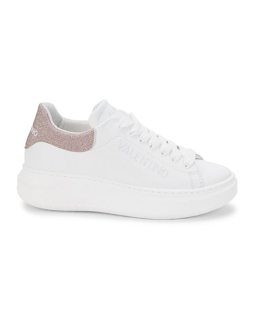 Valentino Bags by Mario Valentino Fresia Leather Platform Sneakers