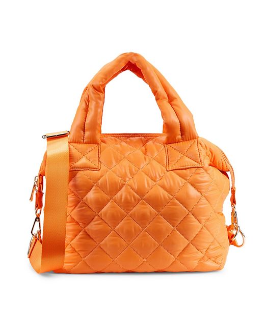 Jill & Ally Quilted Nylon Satchel