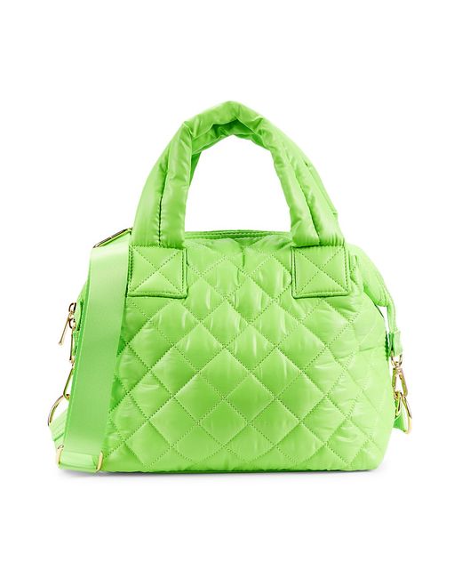 Jill & Ally Quilted Nylon Satchel