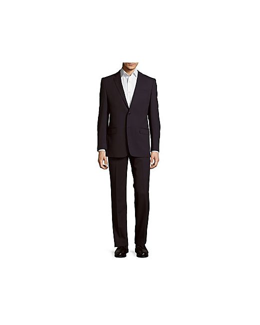 Versace Collection Stripe Blended Wool Suit