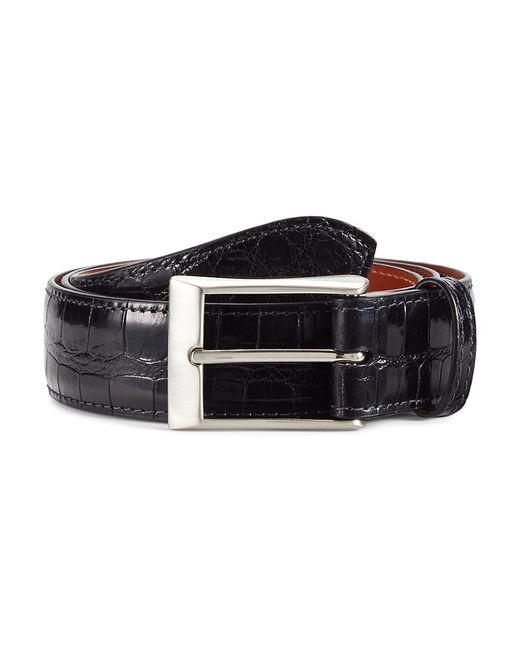 Saks Fifth Avenue Alligator-Embossed Leather Belt