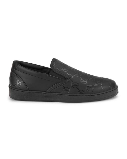 Valentino Bags by Mario Valentino Timoteo Logo Leather Slip-On Sneakers