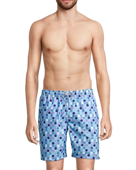 TailorByrd Dot-Print Swim Shorts