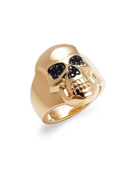 Effy 14K Goldplated Sterling Silver 0.30 TCW Spinel Skull Ring