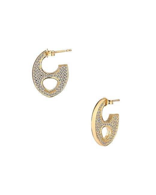 Gabi Rielle 14K Goldplated Sterling Crystal Mariner Earrings