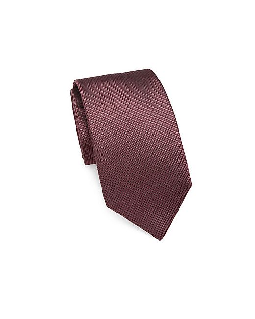 Pal Zileri Solid Textured Silk Tie