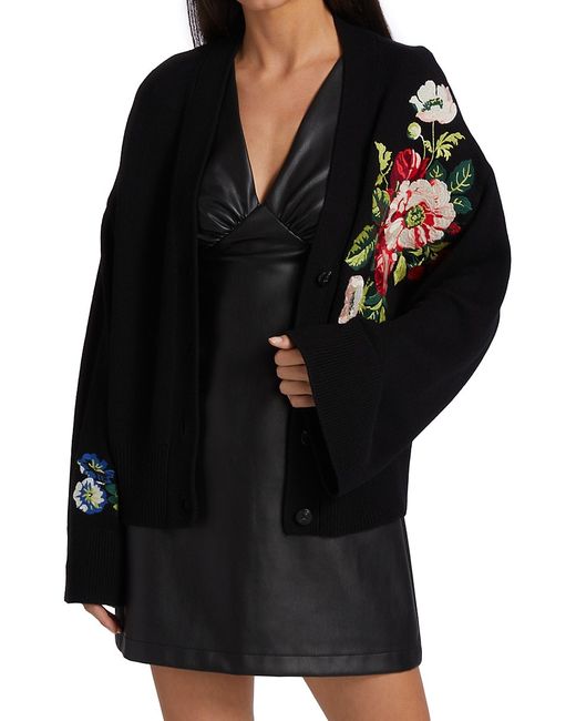 Staud Rook Floral Embroidered Cardigan
